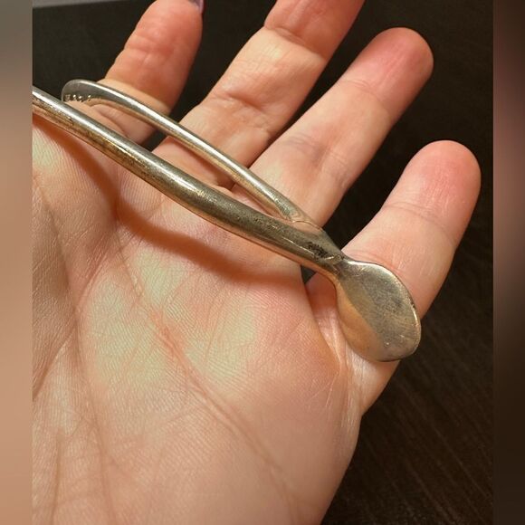 Antique Gorham marked H171 "wishbone" sterling silver sugar cube tongs! - Picture 3 of 7